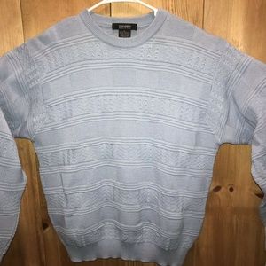 Light Blue Giorgiolini Italian Wool Sweater Men's